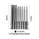 RJXHOBBY TP8/TP10/TP15/TP20/TP25/TP27/TP30/TP40 1/4 Inch 6.35mm L75mm Torx Head Bits with handle for Electric Screwdriver