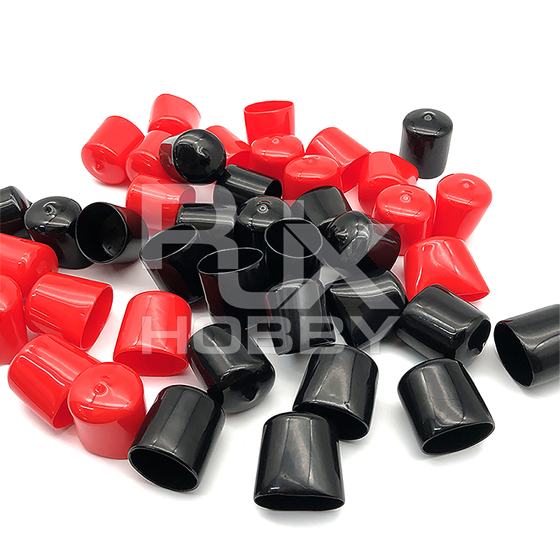  RJX 20pcs Rubber End Caps ID 8 10 12 14 15 16 18 20 22 25 28 30mm PVC Round Tube Bolt Cap Cover Protectors