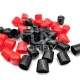  RJX 20pcs Rubber End Caps ID 8 10 12 14 15 16 18 20 22 25 28 30mm PVC Round Tube Bolt Cap Cover Protectors