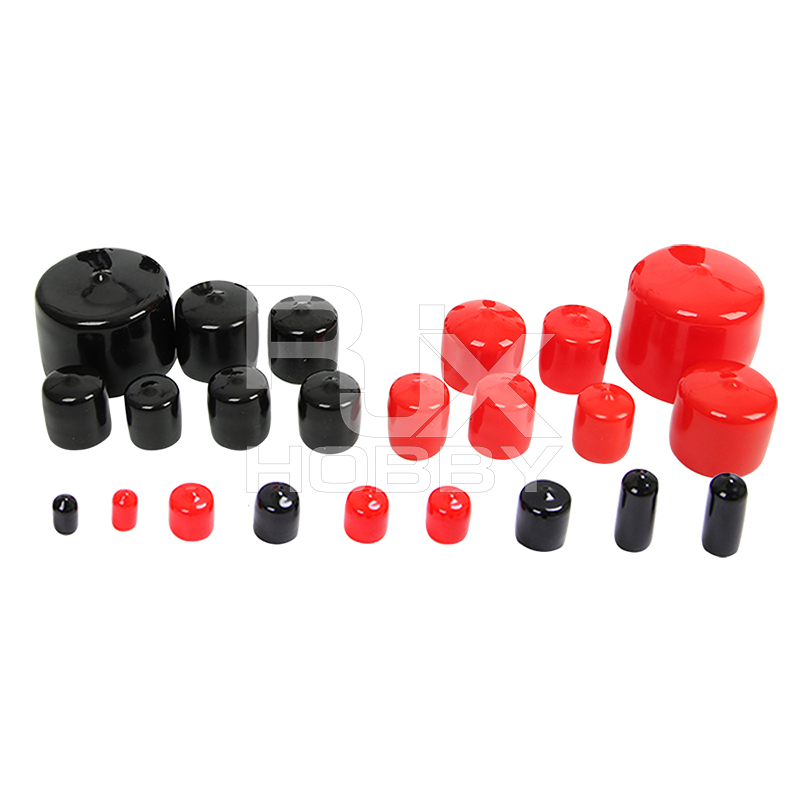  RJX 20pcs Rubber End Caps ID 8 10 12 14 15 16 18 20 22 25 28 30mm PVC Round Tube Bolt Cap Cover Protectors