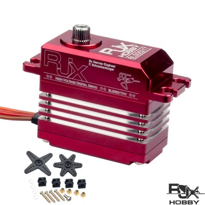 RJXHOBBY Brushless BLS0521THV Digital HV Standard Tail Servo (20mmx37x40mm) Red