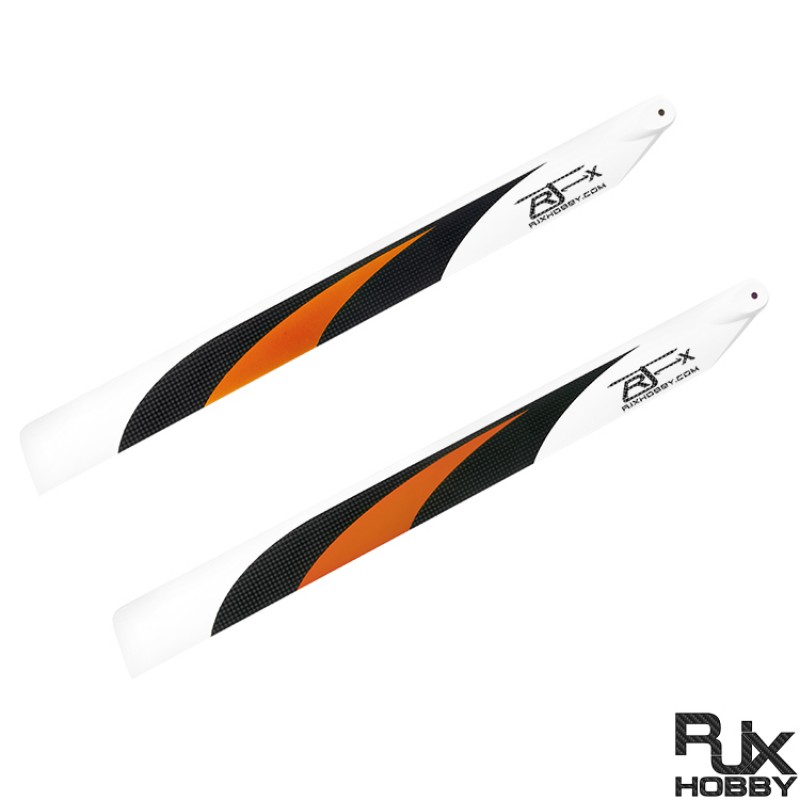 RJX Orange 500mm Premium CF Blades-FBL Version