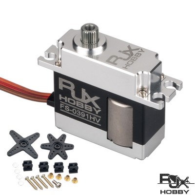 RJXHOBBY FS0391HV Digital HV Mid Servo (15mmx36x35.5mm) Black