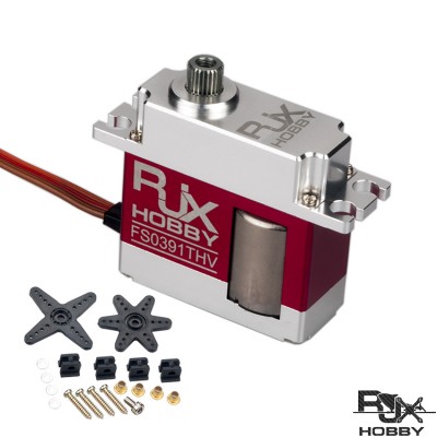 RJXHOBBY FS0391THV Digital HV Mid Tail Servo (15mmx36x35.5mm) Red
