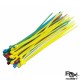 RJXHOBBY 40pcs Nylon Cable Ties Multi Color