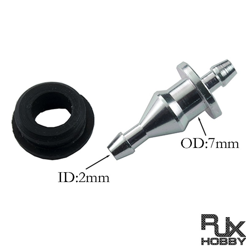 RJX Metal Nipple & Rubber Grommet for RJX & Raptor Header Tank