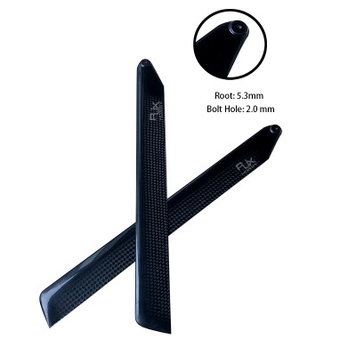 RJX 255mm  3K CF Blades-FBL Version