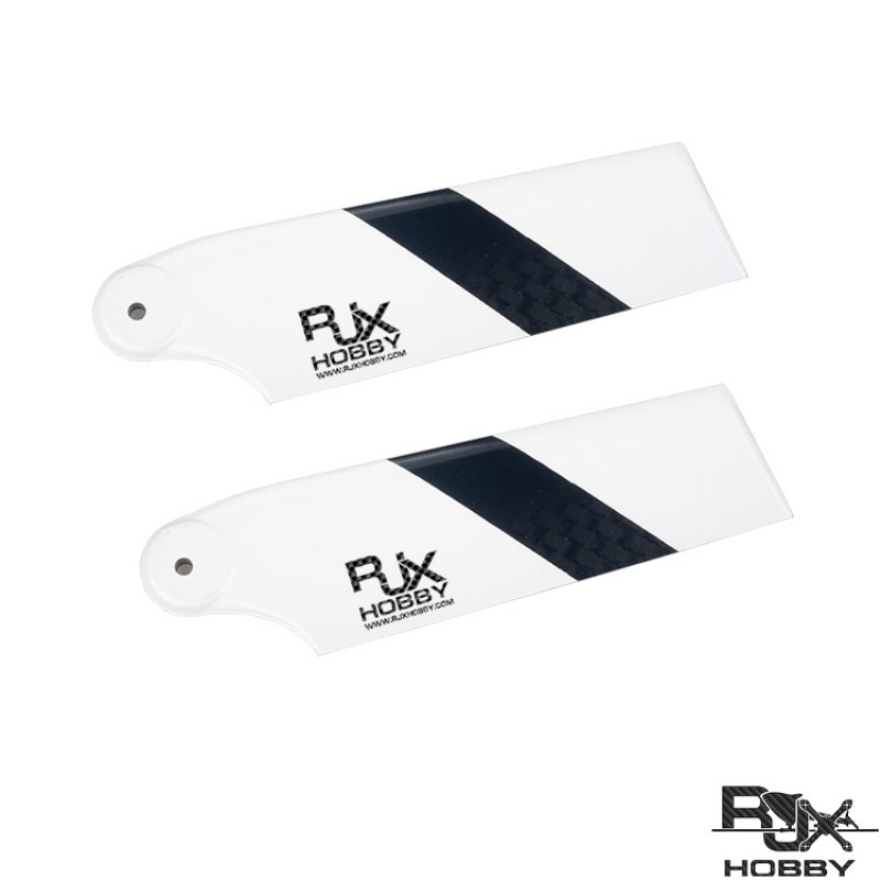 RJX Black and White 68mm Tail CF Blades