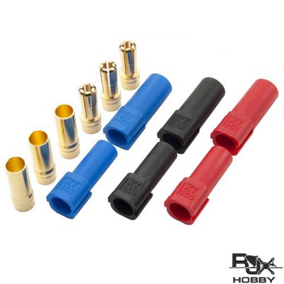 RJXHOBBY 3pairs XT150 6mm Banana Connector Male and Female Gold Plated Max.60A Continuous/130A Peak Current for Lipo Battery