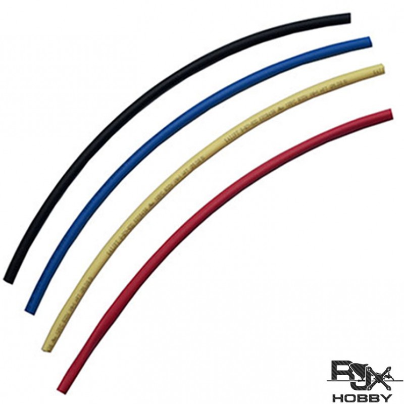 RJX Heat Shrink Tubes 5mm OD /Length=25cm (4 pcs)
