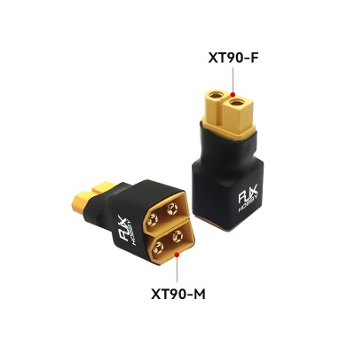 RJXHOBBY 1pcs XT-60 Female to 2 XT-60 Male XT60 No wires in parallel connection harnesses Parallel Battery Connector Adapter