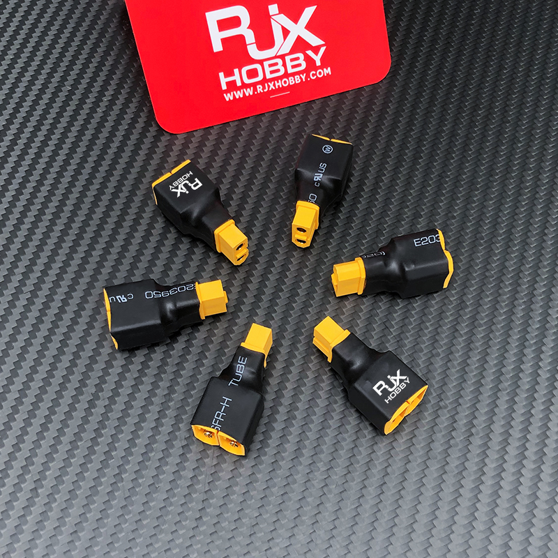 RJXHOBBY 1pcs XT-60 Female to 2 XT-60 Male XT60 No wires in parallel connection harnesses Parallel Battery Connector Adapter