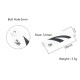 RJXHOBBY Black and White 70mm Tail CF Blades