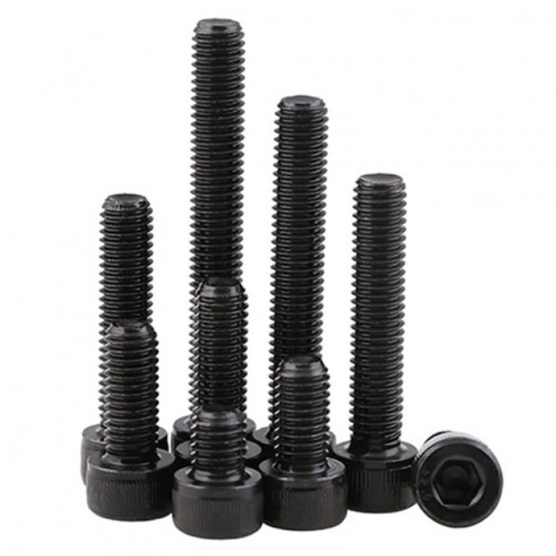 RJXHOBBY 100pcs M2 3mm-25mm Class 12.9 Alloy Steel Socket Head Caps Screws