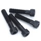 RJXHOBBY 50pcs M3 30mm-100mm Class 12.9 Grade Half Tooth Hex Hexagon Socket Cap Head Screw Partially Thread Allen Bolts
