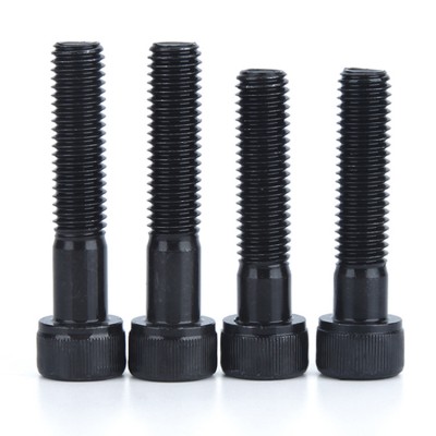 RJXHOBBY 50pcs M4 30mm-100mm Class 12.9 Grade Half Tooth Hex Hexagon Socket Cap Head Screw Partially Thread Allen Bolts