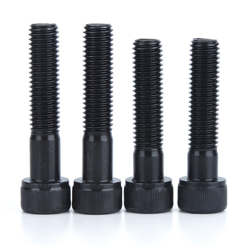 RJXHOBBY 50pcs M3 30mm-100mm Class 12.9 Grade Half Tooth Hex Hexagon Socket Cap Head Screw Partially Thread Allen Bolts