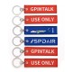 RJX Customs Remove Before Flight Keychain Jewelry Embroidery Engineer Key Chain