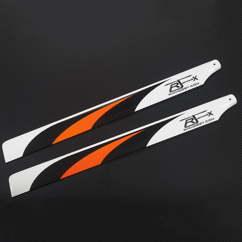 RJX Orange  600mm Premium CF Blades-FBL Version