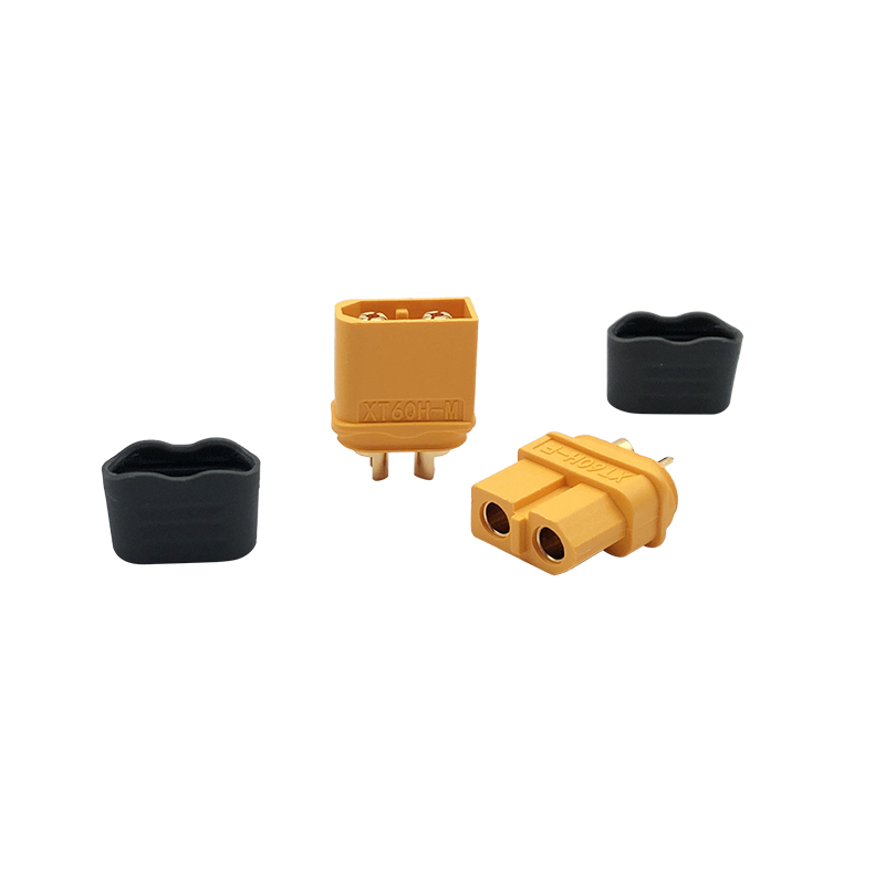 RJXHOBBY 5 Sets XT60H XT-60 Male Female Bullet Connectors Power Plugs(with caps) for RC Lipo Battery