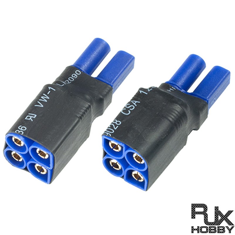 RJXHOBBY EC5 No wires Series connection harnesses Lipo Battery Connector Adapter