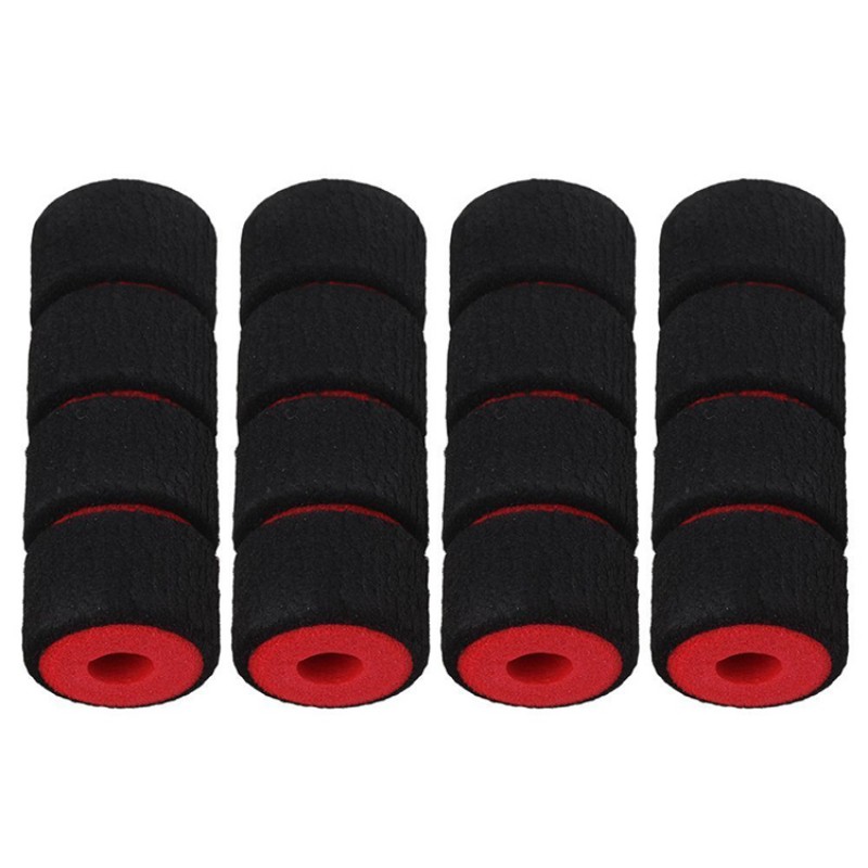 RJX Quadcopter Skid-proof Sponge Foam Tube Impact Resistance Absorbing Protection Black & Red (Pack of 4)