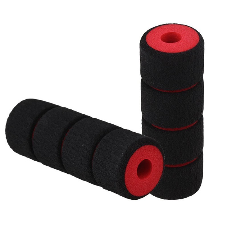 RJX Quadcopter Skid-proof Sponge Foam Tube Impact Resistance Absorbing Protection Black & Red (Pack of 4)