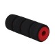RJX Quadcopter Skid-proof Sponge Foam Tube Impact Resistance Absorbing Protection Black & Red (Pack of 4)