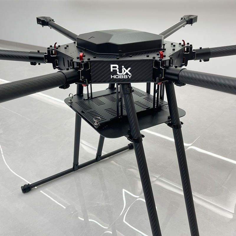 RJX1200C 6-Axis Carbon Fiber Umbrella Folding Hexacopter Frame with Motor Mounts ﻿