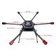 RJX1200C 6-Axis Carbon Fiber Umbrella Folding Hexacopter Frame with Motor Mounts ﻿