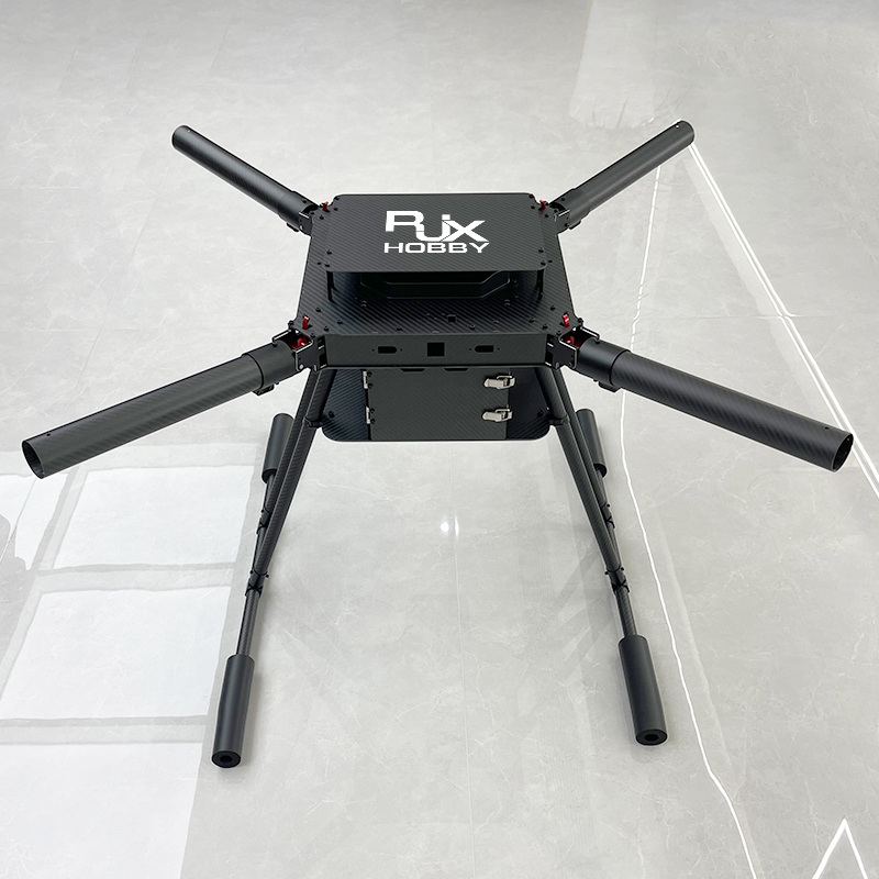 RJX1200D 4-Axis Carbon Fiber Umbrella Folding Quadcopter Frame without motor mounts