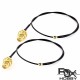 RJXHOBBY Mini PCI UFL to SMA Female Connector Antenna WiFi Pigtail Cable IPX to SMA Extension 20cm -2pcs