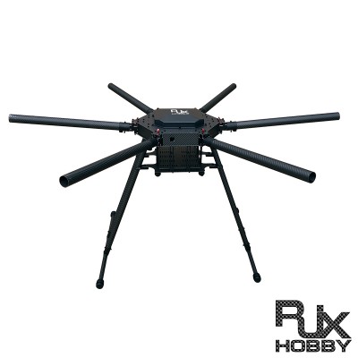 RJX1300B 6-Axis Carbon Fiber Umbrella Folding Hexacopter Frame without motor mounts