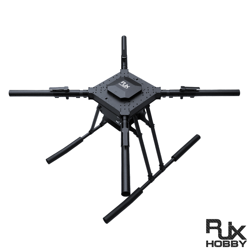 RJX1300C  4-Axis Carbon Fiber Folding Quadcopter Frame without motor mounts