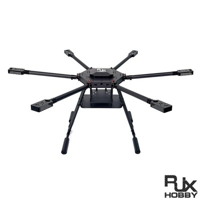 RJX1300J 6-Axis Carbon Fiber Umbrella Folding Hexacopter Frame with Motor Mounts 
