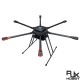 RJX1300 6-Axis Carbon Fiber Umbrella Folding Hexacopter Frame with Motor Mounts