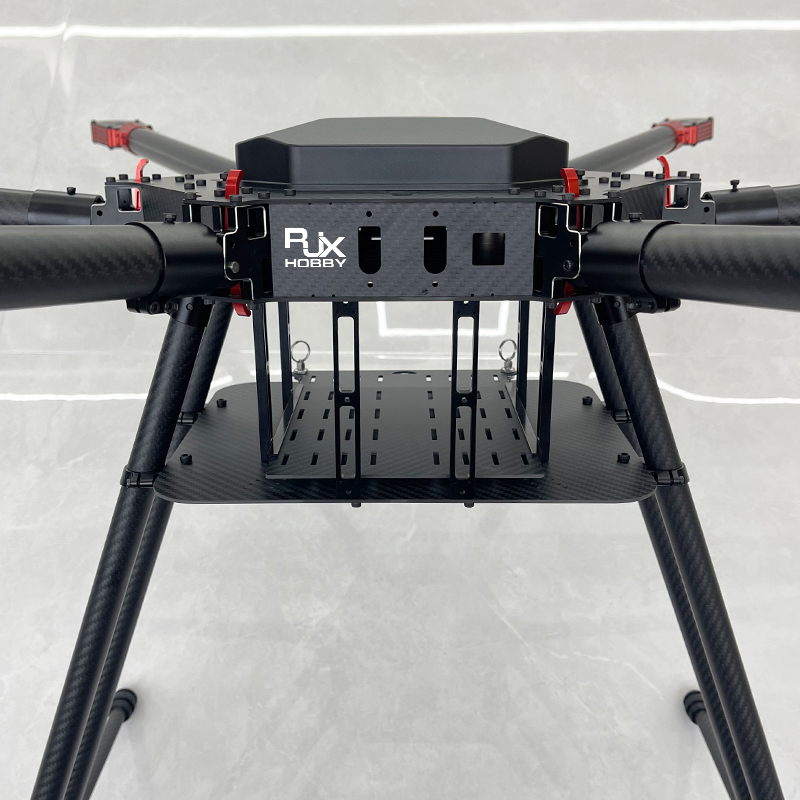 RJX1300 6-Axis Carbon Fiber Umbrella Folding Hexacopter Frame with Motor Mounts