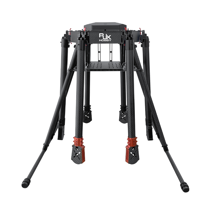 RJX1300 6-Axis Carbon Fiber Umbrella Folding Hexacopter Frame with Motor Mounts