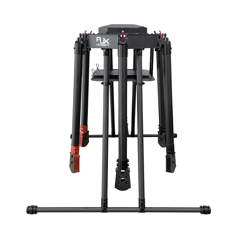 RJX1300 6-Axis Carbon Fiber Umbrella Folding Hexacopter Frame with Motor Mounts