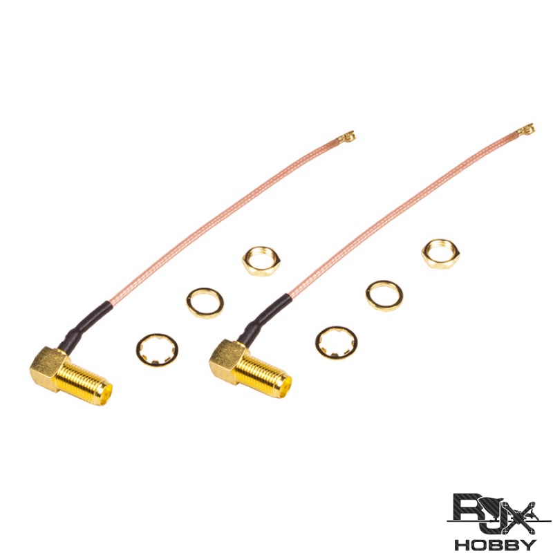 RJX 2 pcs SMA Female to Mini PCI U.fl IPX IPEX Connector Adapter RG178 Extension Cable for Wifi antenna 3.9”