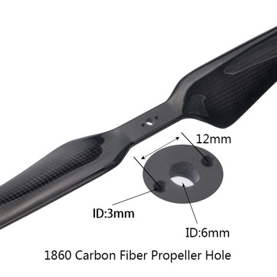 RJXHOBBY 1860 Carbon Fiber Propeller (CW/CCW PAIR) PROPS for Drone, Agricultural plant protection UAV