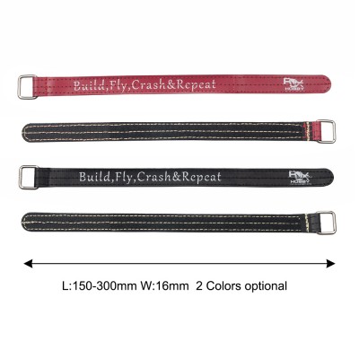RJX Kevlar Stitched  Battery Strap w/ Metal Buckle– 4 Pack (Width: 16mm Length:150 /180 /200 /210 /220 /225 /230 /250 /300mm)
