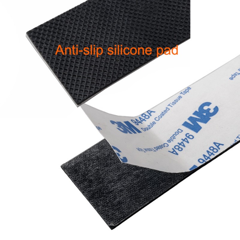 RJX 2pcs 250x 30x 3mm Mesh Surface FPV Anti-Slip Damping Silicone Mat Adhesive Tape for RC Quadcopter Multicopter Lipo Battery