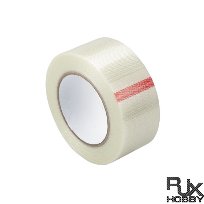 RJXHOBBY High Strength Chequered Fibre Tape. 50mm x 50m
