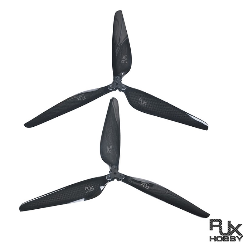 RJXHOBBY Carbon Fiber Folding Propeller – 3 BLADE – 28 x 9.2 (1 set)