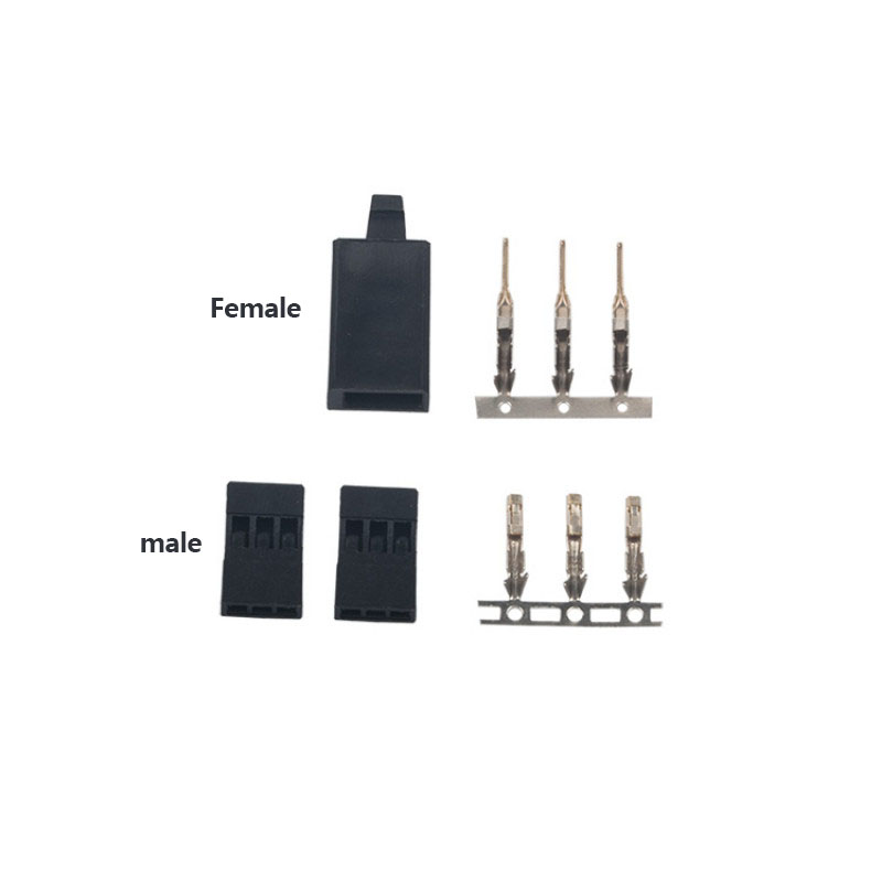 RJXHOBBY JR / Hitec / Spektrum Style Servo Connector Plugs Male / Female