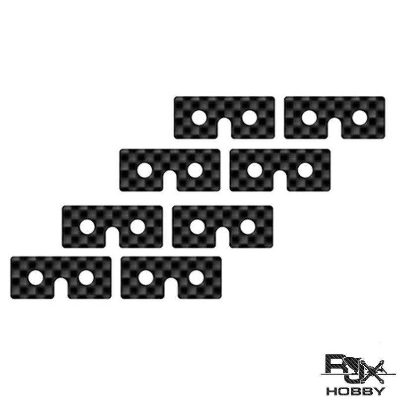 RJX CF mini Servo Plate 8 pcs