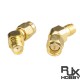 RJXHOBBY 2pcs SMA Male to SMA Female 45 Degree Antenna Adapter Connector for FPV Race RX5808 Fatshark Goggles