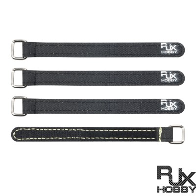 RJXHOBBY 4 Pack Nylon (K)evlar thread stitching Battery Straps(Width: 12mm Length: 100-300mm)