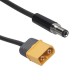 RJXHOBBY XT60 Male Bullet Connector to Male DC 5.5mm X 2.1mm DC5521 Rubber Power Cable for T12 Electric Soldering Iron